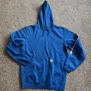 CARHARTT Hoodie Sweatshirt Men’s  Medium Loose Fit Pullover Oversized Blue - Picture 1 of 8