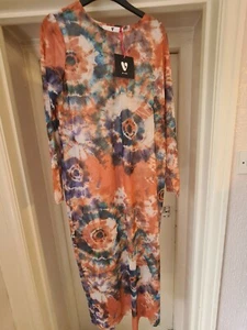 Brandneu mit Etikett V by Very Multi Batik Überkleid Größe 14 - Bild 1 von 2