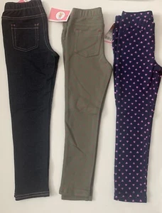 New With Tags Circo Girls Stretch Jeggins Pants Lot Of 3 Size 5 - Picture 1 of 7