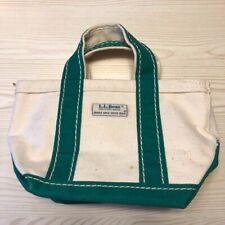 L. L. Bean Boat & Tote Mini Hand Bag Men Green Vintage 70's Rare From Japan USED