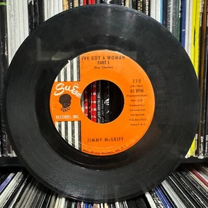 JIMMY MCGRIFF - I'VE GOT A WOMAN (PART I + II) (7") 1962!! RARE!! SUE RECORDS - Picture 1 of 2