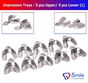 Dental Abformschalen Felgenschloss massiv Größe L 5 Stück oben / 5 Stück unten Smile - Bild 1 von 4