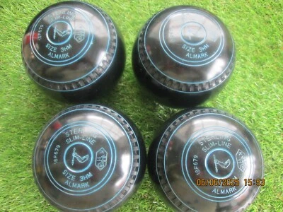 Great ALMARK STERLING SLIM-LINE Lawn / Indoor / Short-Mat Bowls  Size 3 - image 1 of 3