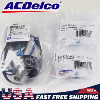 2x Knock Sensors with Wiring Harness 10456603 12601822 for Chevy Silverado C5 C6 - Image 1 of 4