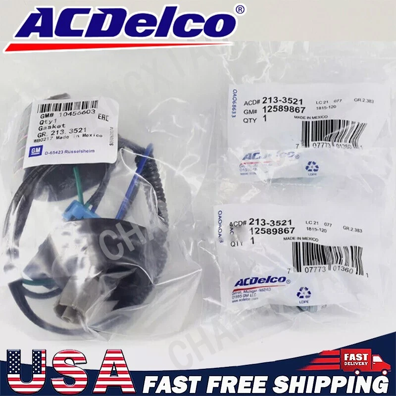 2x Knock Sensors with Wiring Harness 10456603 12601822 for Chevy Silverado C5 C6 Foto 1 de 4