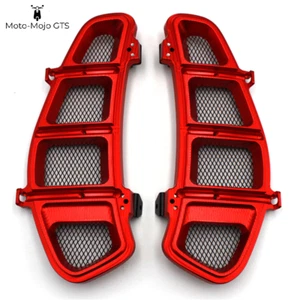 Vespa GTS GTV GT Side Grills Vents 125 200 250 300 Red - Picture 1 of 4