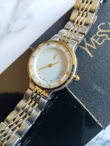 Yves Saint Laurent Ysl 5421-H10040Y Analog Quartz Women Round Ladies Vintage 878 - Picture 1 of 10