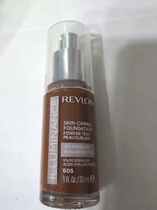 Revlon Illuminance Skin-Caring Foundation, 605 Rich Mahogany, 1 FL Oz - Picture 1 of 3