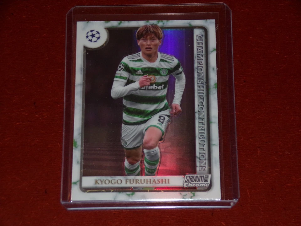 2022-23 Stadium Club Chrome UEFA Championship Contributions Kyogo Furuhashi - Image 1 of 1
