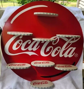 VINTAGE 1998 HAMILTON COLLECTION COCA COLA 27504 FIGURINE DISPLAY SHELF 21" DIA - Picture 1 of 5