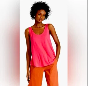 Neon pink Casual/workout Loose fitting tunic tank size XS - Picture 1 of 4