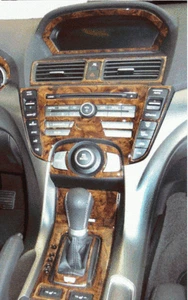 INTERIOR BURL WOOD DASH TRIM KIT SET FIT ACURA TSX 2009 2010 2011 2012 2013 2014 - Picture 1 of 8