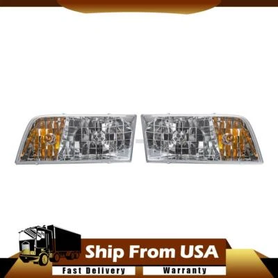 TYC Left Right Headlight Assembly Kit For Ford Crown Victoria 1998-2011 - Image 1 of 4