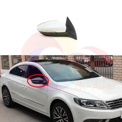 13-Pins Unpainted Front Right Rearview Mirror Assembly For Volkswagen CC 2009-17 — 第 1/4 张图片