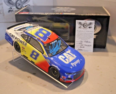2020 Tyler Reddick CAT Throwback 1/24 Action Elite NASCAR Diecast Autographed - Image 1 of 4