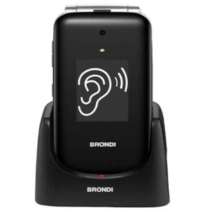 BRONDI AMICO SUPERVOICE NERO TASTO SOS DISPLAY 2.8" VOLUME ALTO DUAL SIM - Zdjęcie 1 z 6