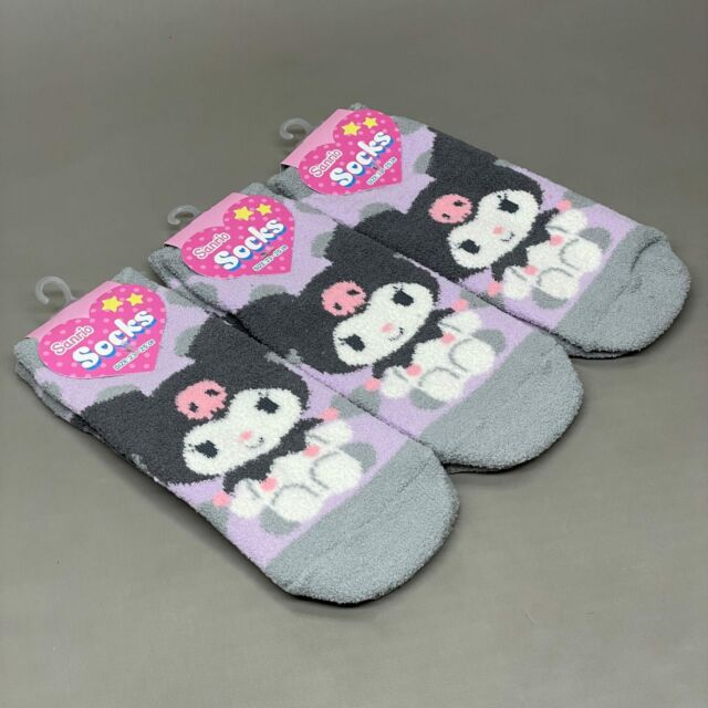 CUSTOMONACO Womens Sanrio Characters Cartoon Novelty Socks (Juicy Pang Pang  8 Pairs) One Size : Clothing, Shoes & Jewelry 