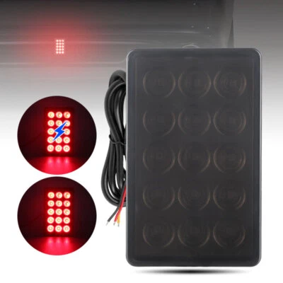 F1 Style LED Rear 3rd Third Strobe Flashing Tail Brake Stop Light Pilot Fog Lamp - Image 1 of 4