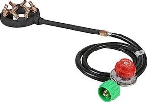 CONCORD Cast Iron Jet Burner Single Propane Outdoor Burner Head with Brass Tips - Picture 1 of 13