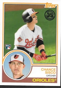 2018 Topps Serie 2 Chance Sisco RC 1983 Topps Rookies - Baltimore Orioles- #83-6 - Imagen 1 de 1