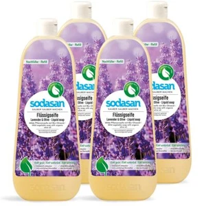 Sodasan Flüssigseife Lavendel & Olive Nachfüller 1L (4er Pack) - Bild 1 von 4