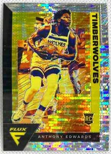 ANTHONY EDWARDS 2020-21 Panini Flux PULSAR PRIZM Rookie Card #202 SP RC Mint - Picture 1 of 2