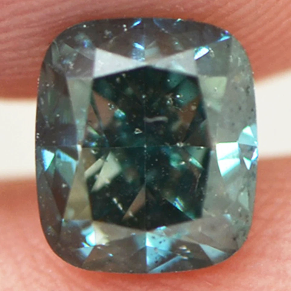 Cushion Shape Diamond Fancy Blue Color Loose VS2 Enhanced Certified 1.54 Carat - Image 1 of 4