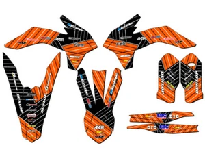 2015 XCF RACE SERIES Orange Senge Graphics Kit Compatible with KTM - Imagen 1 de 4