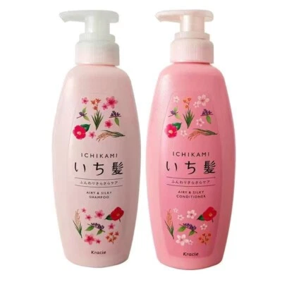 Pink NEW ICHIKAMI SMOOTH AND SLEEK SHAMPOO (480mL) AND CONDITIONER (480g) SET! - Image 1 of 4