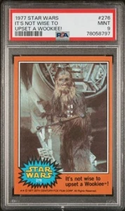 1977 Topps Star Wars Karte #276 It's Not Wise to Upset A Wookiee! PSA 9 MINT - Bild 1 von 2
