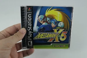 Mega Man X5 (Sony PlayStation 1, PS1) Black Label Complete CIB Tested Works - Picture 1 of 4