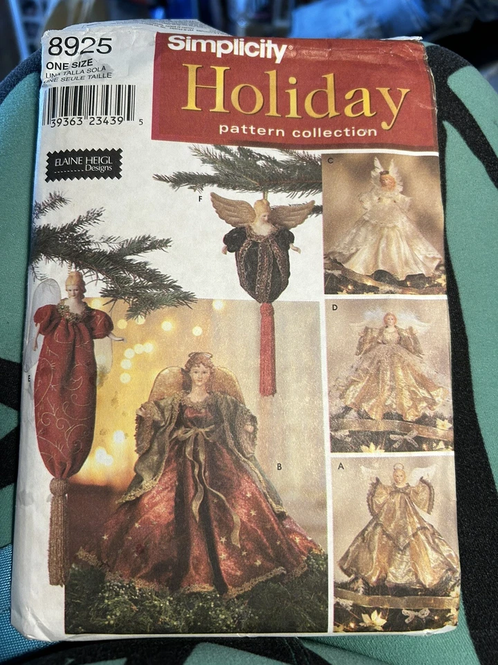 Simplicity Holiday Sewing Pattern 8925 Uncut Elaine Heigl Designs - Image 1 of 4