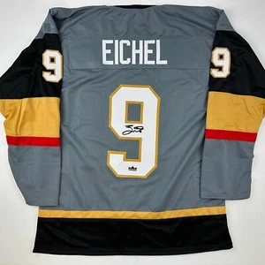 Facsimile Autographed Jack Eichel Vegas Grey Reprint Laser Auto Hockey Jersey Si - Picture 1 of 4