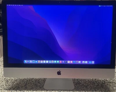 2019 Apple iMac 27" i5 3.7GHz 16GB RAM 500GB SSD Radeon Pro 580X, MRR12LL/A,GOOD - Image 1 of 4