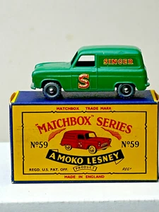 Matchbox No. 59 Ford "Singer" Van Original Box, Nice - Picture 1 of 20
