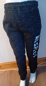 Girls Black Jogging Bottoms ‘Respect’ Print Size 7-8 Comfortable & Stylish - Picture 1 of 2