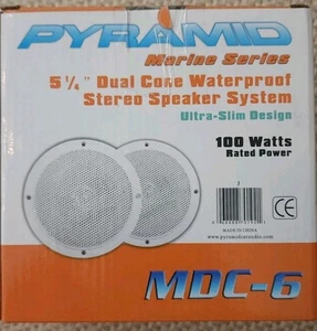 Pyramide MDC6 DUAL CONE 5,25 Zoll MARINE Lautsprecher SYSTEM Paar - Bild 1 von 2