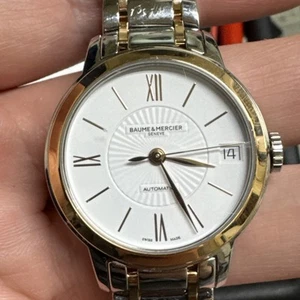 baume mercier classima automatic ladies Swiss made watch 18k gold yellow & steel - Picture 1 of 20