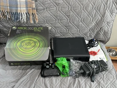 Microsoft Xbox 360 Elite 120GB Console - With Box / Wires / Controllers - Works - Image 1 of 4