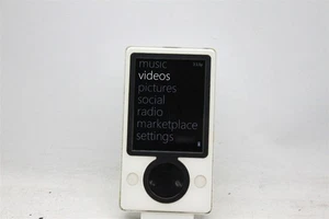 Microsoft Zune White 30GB Digital Media Player TESTED AND WORKING - Picture 1 of 6