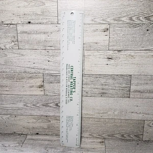 Vintage Tapper's Central Heating Co Metal Advertising Ruler 12" Des Plaines IL - Picture 1 of 6
