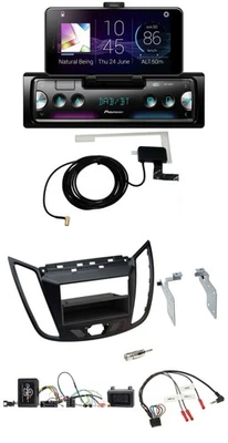 Pioneer DAB Bluetooth Lenkrad USB Autoradio für Ford C-Max Kuga matt schwarz - Bild 1 von 4