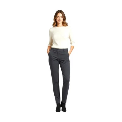 Pantalones ajustados texturizados informales de negocios grises de Style Co para mujer talla 8 Foto 1 de 4