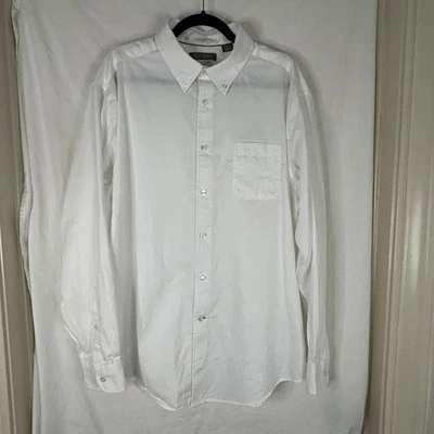 Daniel Cremieux Signature Collection Mens White Button Down LS Shirt XL Cotton - Image 1 of 4