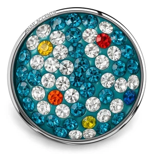 Druckknopf Schmuck Blume Strass 18mm Ingwer Charm passt Druckknopf Armbänder, Halsketten - Bild 1 von 8