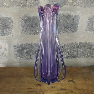 Vetreria Artistica Oball Murano Art Glass Vase signed LUIGI ONESTO 16 inch tall - Picture 1 of 9