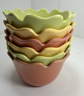 Set 6  Better Homes and Garden Melamine 4.5x2.5” Bowls Tidbit Salsa Dip   - Image 1 of 3