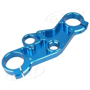 Blue Upper Front Triple Tree End Top Clamp for Suzuki GSXR600 750 GSXR1000 - Picture 1 of 7