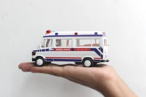 Mini Ambulance Hospital Toy Pull Back- Plastic Car For Birthday Gift -Decoration - Picture 1 of 8