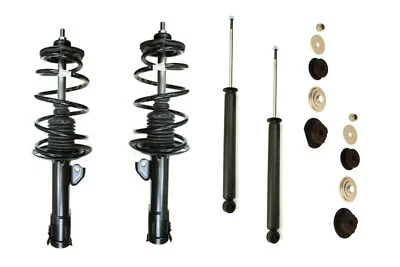 Full Set 2 Front Complete Struts With Springs + 2 Rear Shocks Fit Scion xD - Image 1 of 4